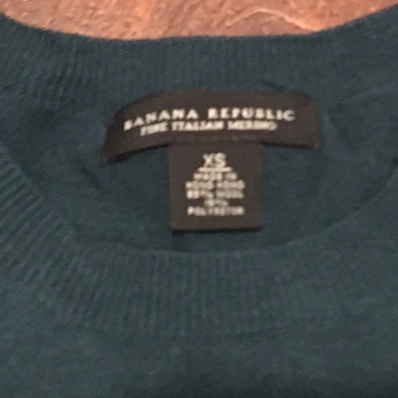 Crewneck Pullover Teal Sweater - Picture 4 of 7